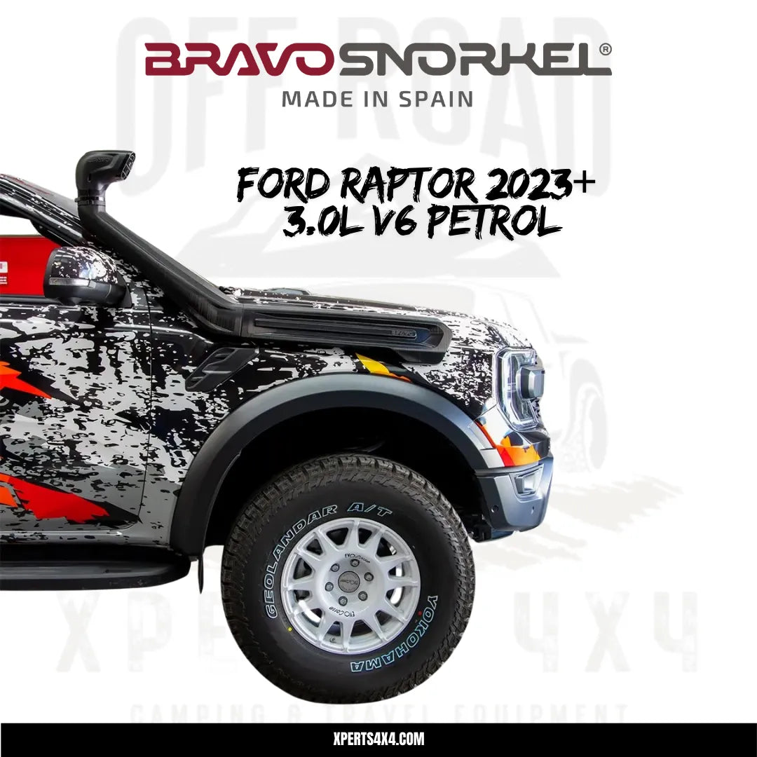 Snorkel Ford Ranger Raptor 2023 à Présent 3.0L PETROL - BRAVO SNORKEL sur Xperts4x4 Accessoires 4x4 Off-Road
