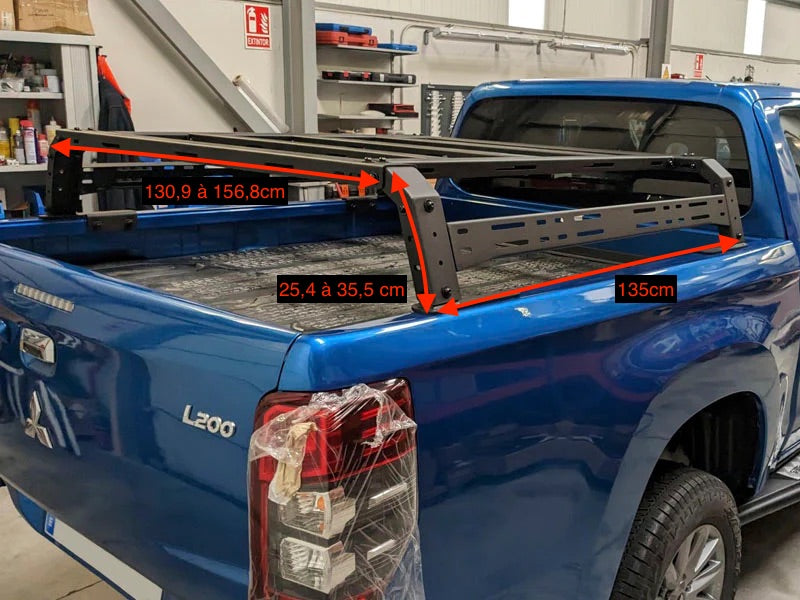 Rack de Benne Universel Mi-Hauteur Acier Modulaire Off-Road sur Xperts4x4 Accessoires 4x4 Off-Road