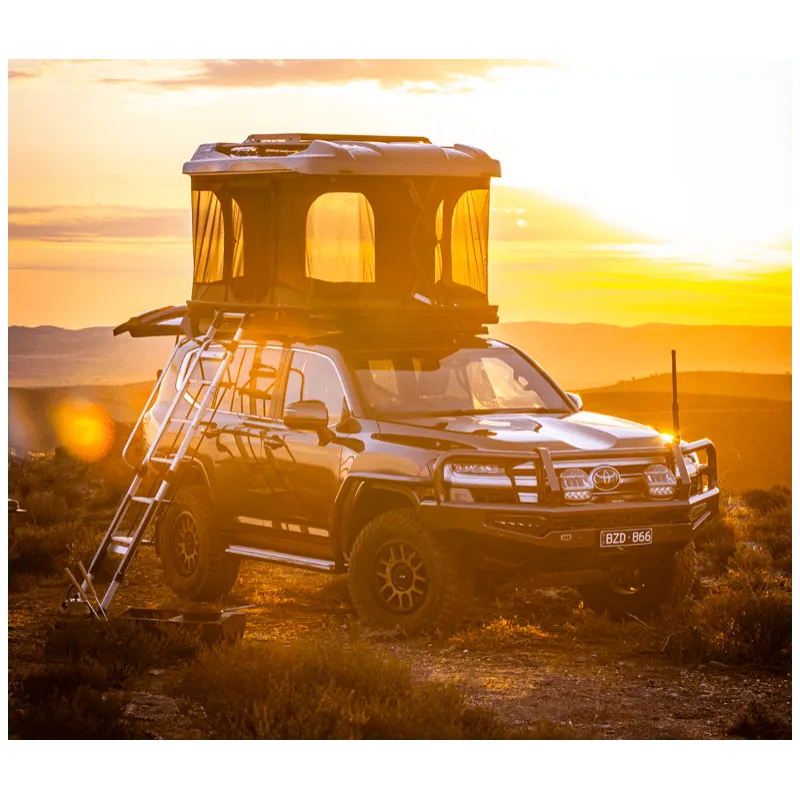 dachzelt elektrisch öffnen Tente de toit Altitude Electrique | ARB - Camping de luxe