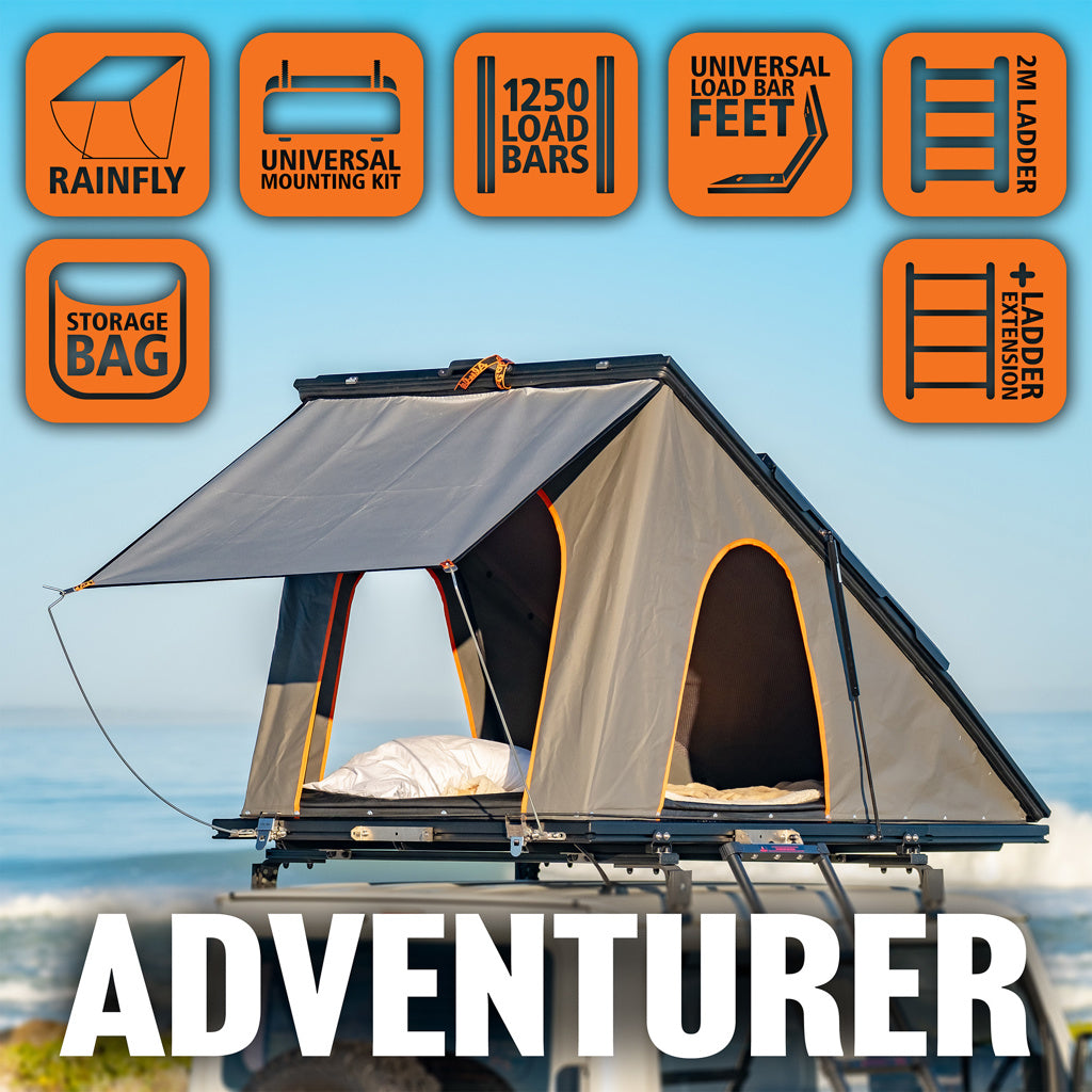 Tente de Toit Alu-Cab LT-50 LightWeight - ADVENTURER PACK sur Xperts4x4 Accessoires 4x4 Off-Road