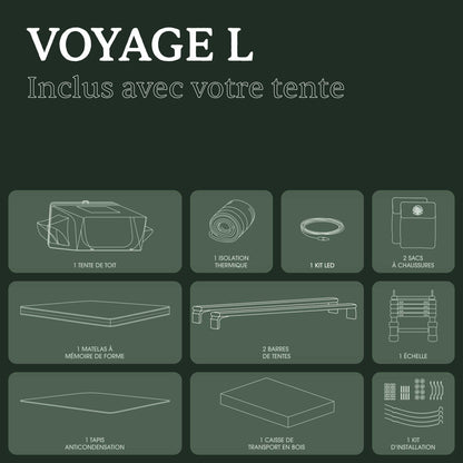 Tente de Toit Voyage L Go Overland Canada – 4 Places sur Xperts4x4 Accessoires 4x4 Off-Road
