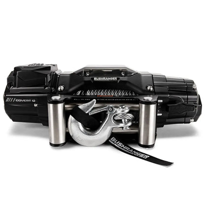 Treuil COVERT 12 Bushranger | 12V | 5443 KG | Cable Acier sur Xperts4x4 Accessoires 4x4 Off-Road