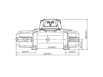 Treuil T-MAX EWI13000S TITAN FORCE VIEW | 5.9T | Câble Synthétique | 12V sur Xperts4x4 Accessoires 4x4 Off-Road