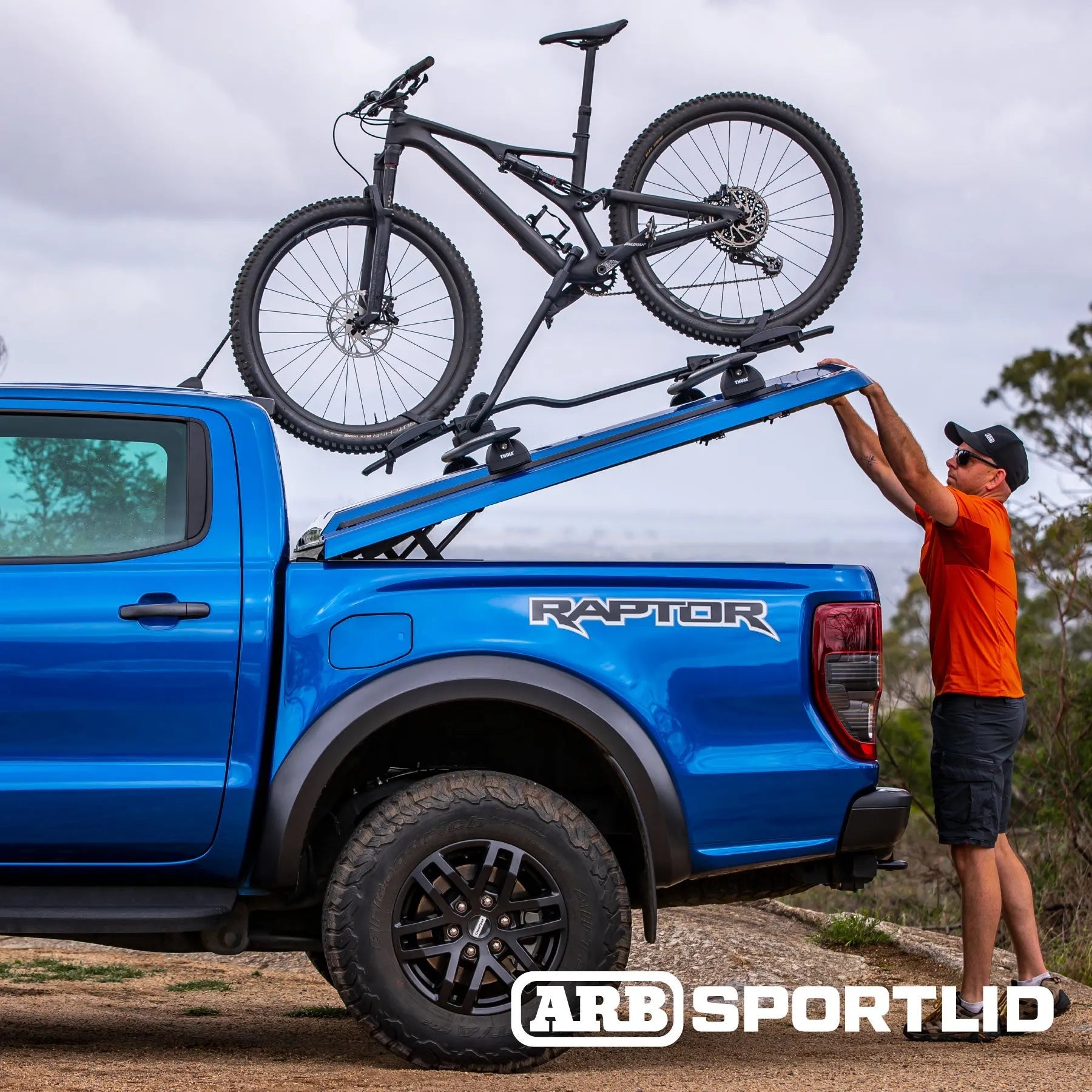 Couvre benne coffre - Sportlid V ARB + système de rails - Ford Ranger 2012+ / Raptor 2018+ sur Xperts4x4 Accessoires 4x4 Off-Road